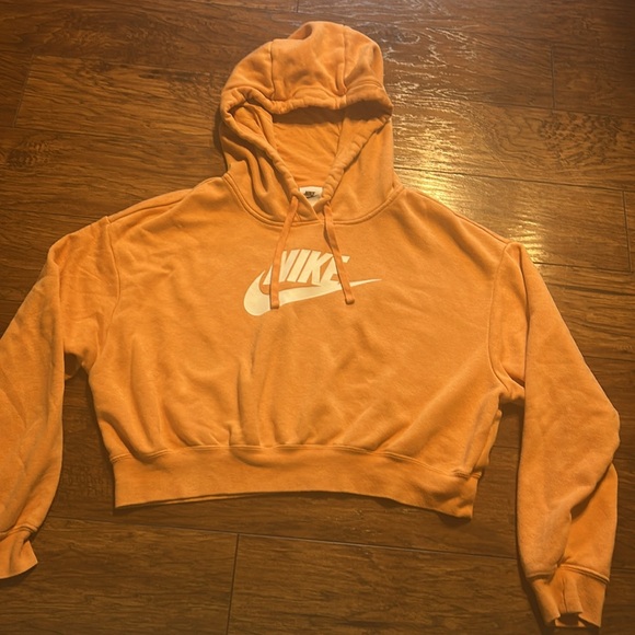 Nike Sportswear Club Fleece Women's Oversized Crop Graphic Hoodie small - Picture 5 of 8